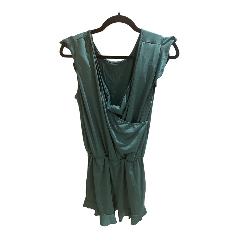 Women's Green Swimsuit Romper  Size Small
